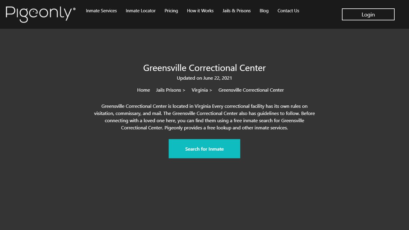 Greensville Correctional Center Inmate Search | Virginia