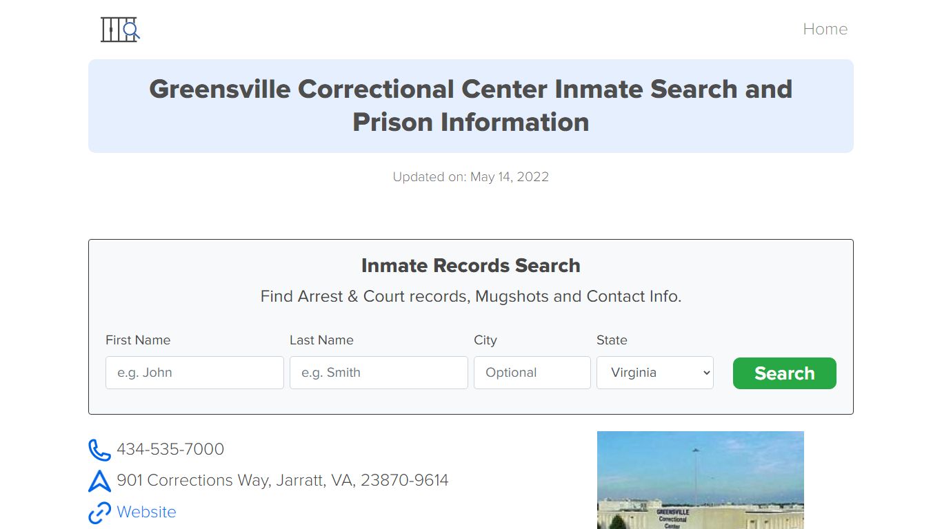 Greensville Correctional Center Inmate Search, Visitation ...